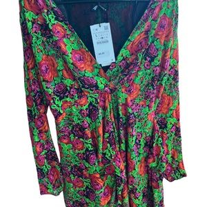 New Zara Floral Print Dress